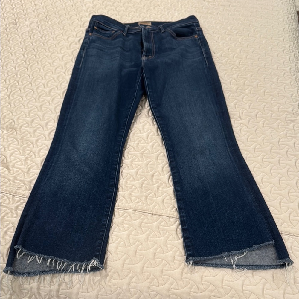 MOTHER Dark Blue Ankle Jeans